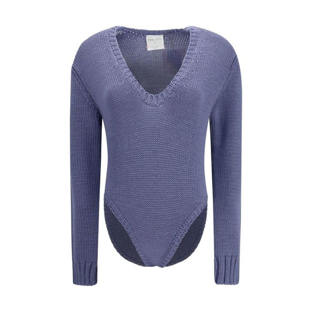 Forte_Forte Purple Wool Oves Aries Women's Bodysuit